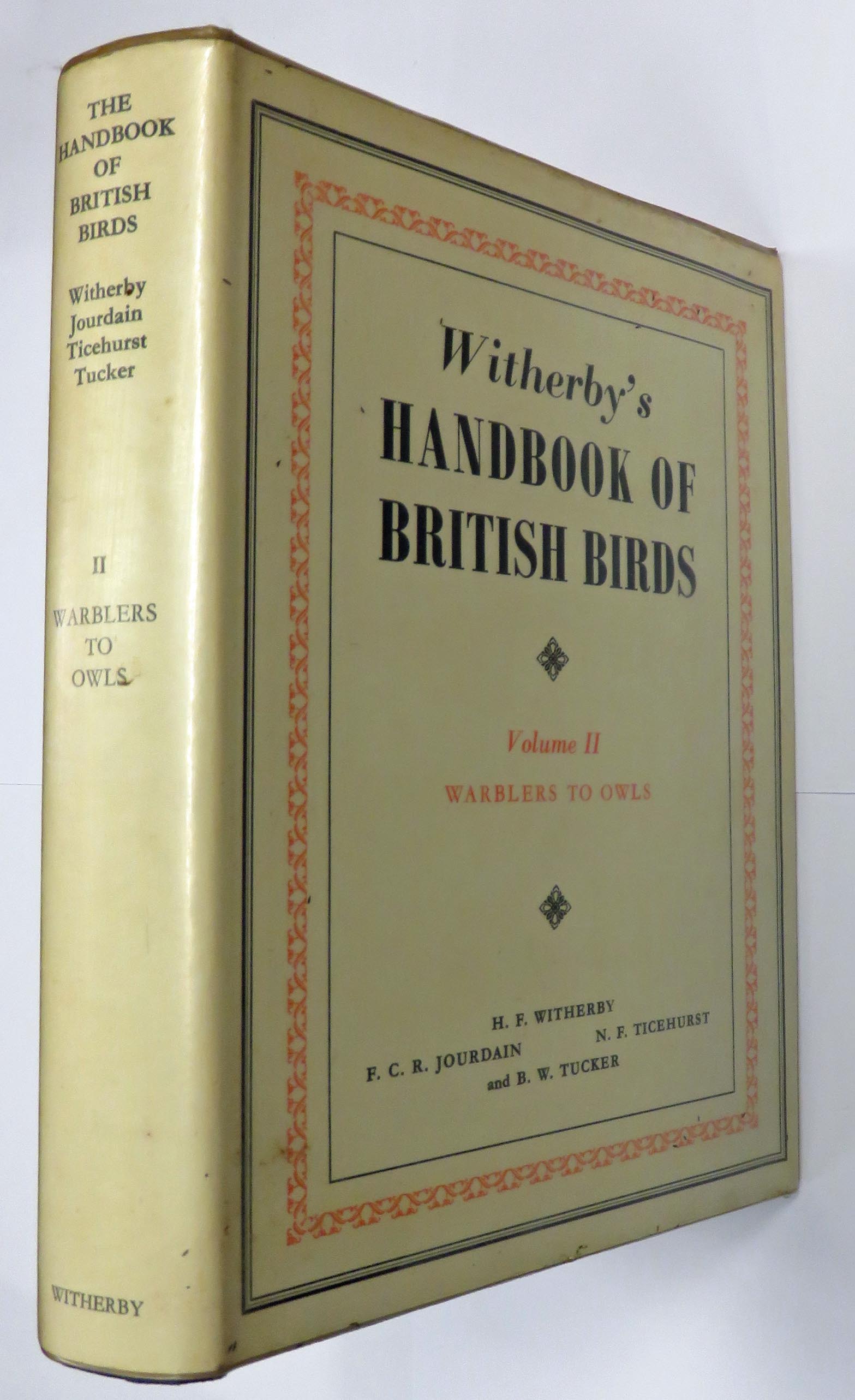 The Handbook Of British Birds Volume II Only Warblers To Owls 