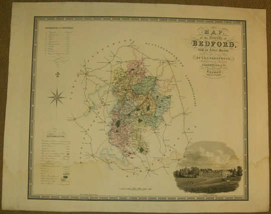 Map of the County of Bedford, from an Actual Survey Made in the Year 1825