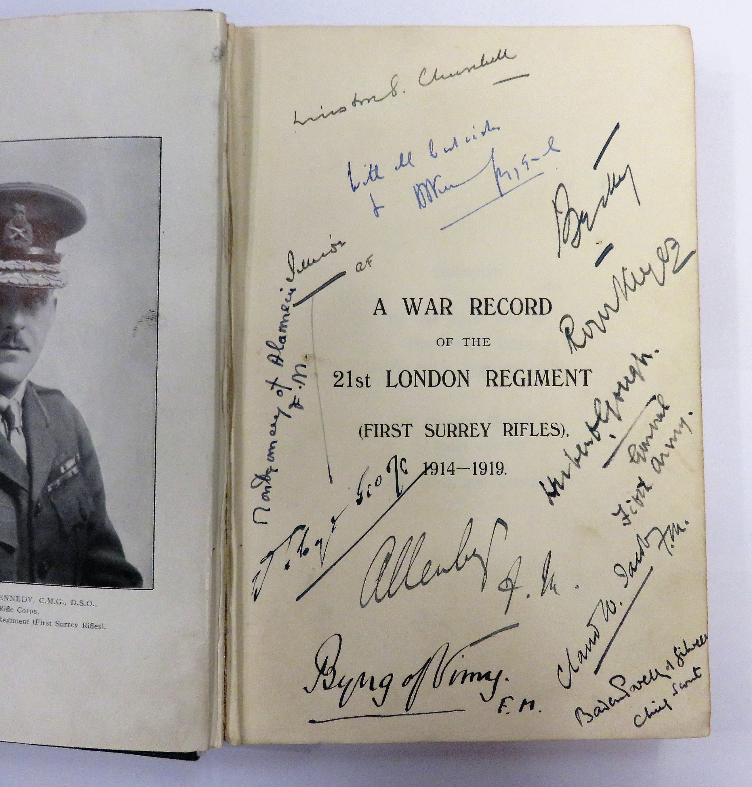 **A War Record of the 21st London Regiment Surrey (First Surrey Rifles) 1914-1919