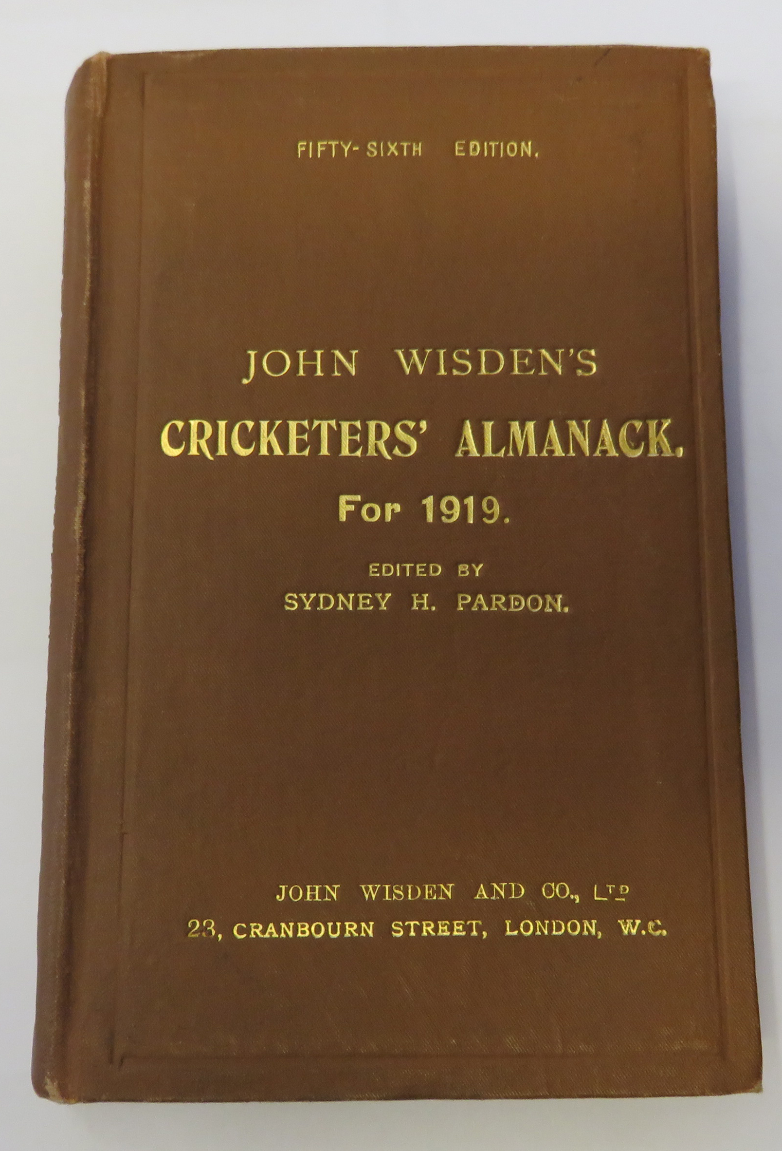 John Wisden's Cricketers' Almanack for 1919