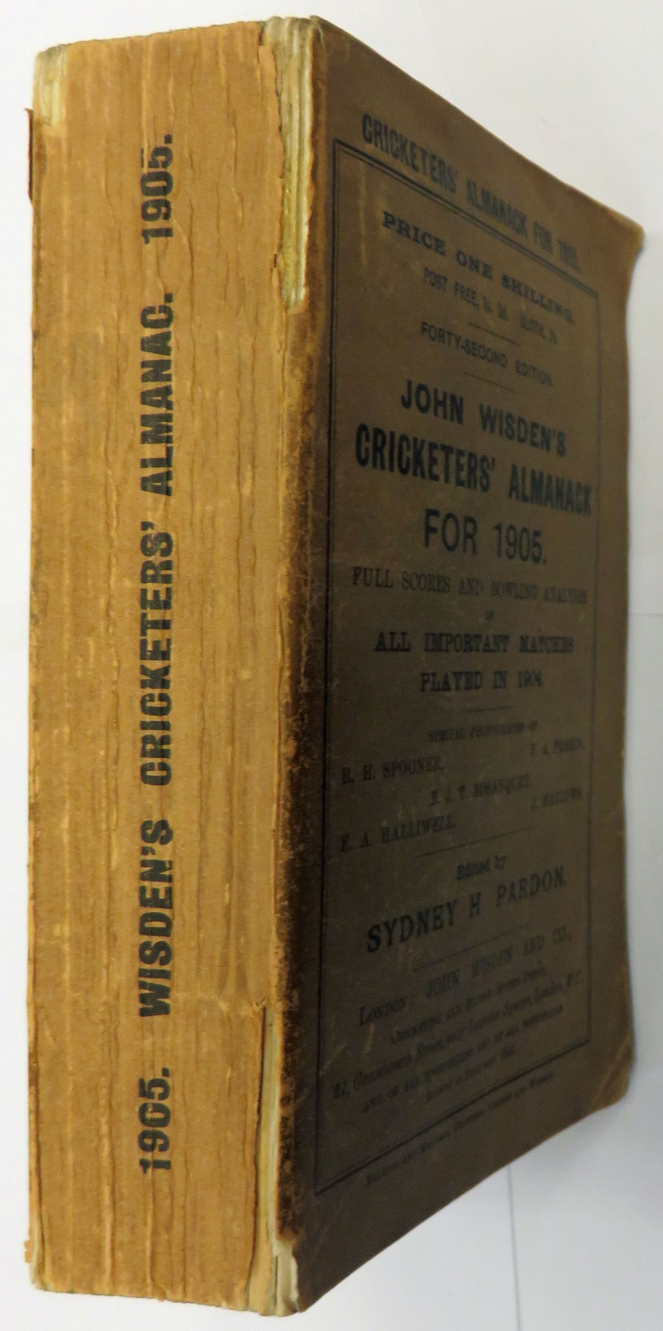 **John Wisden's Cricketers' Almanack For 1905 Softback