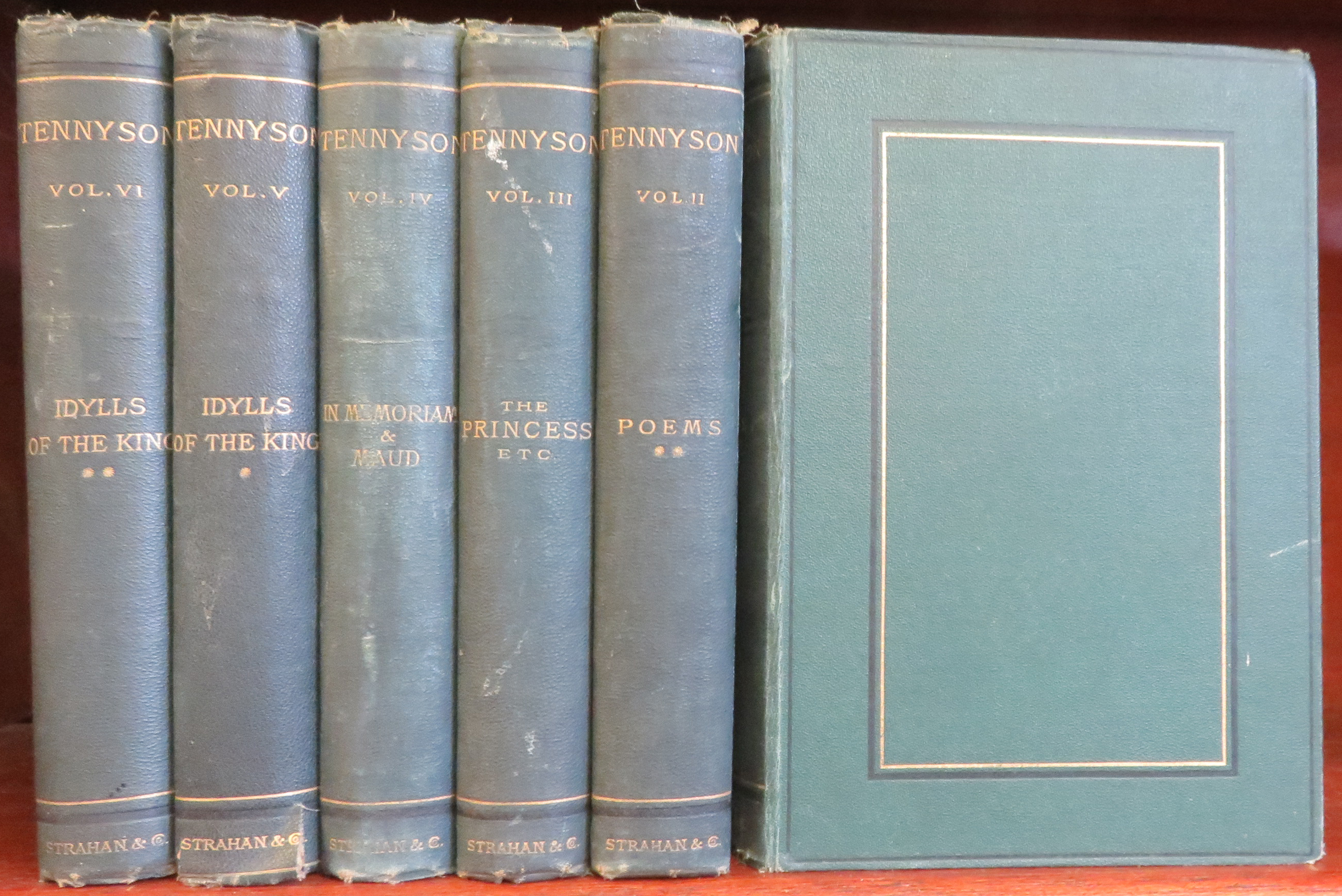 The Works Of Alfred Tennyson Poet Laureate Six Volumes
