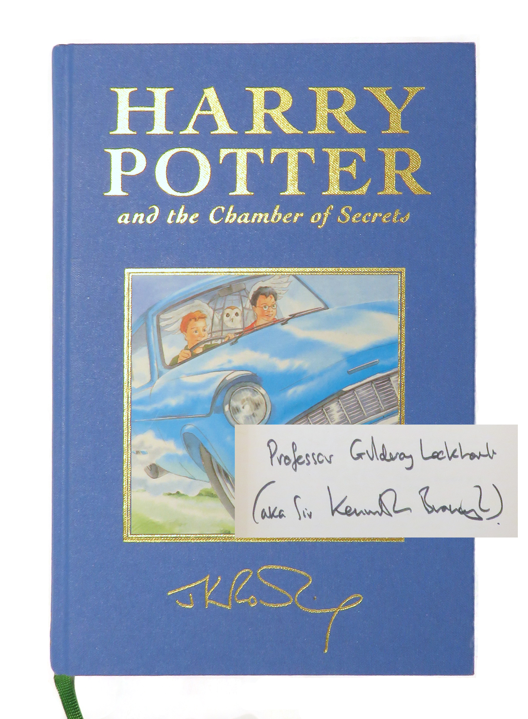 Harry Potter and the Chamber of Secrets. Signed by Kenneth Branagh with Character Quote..