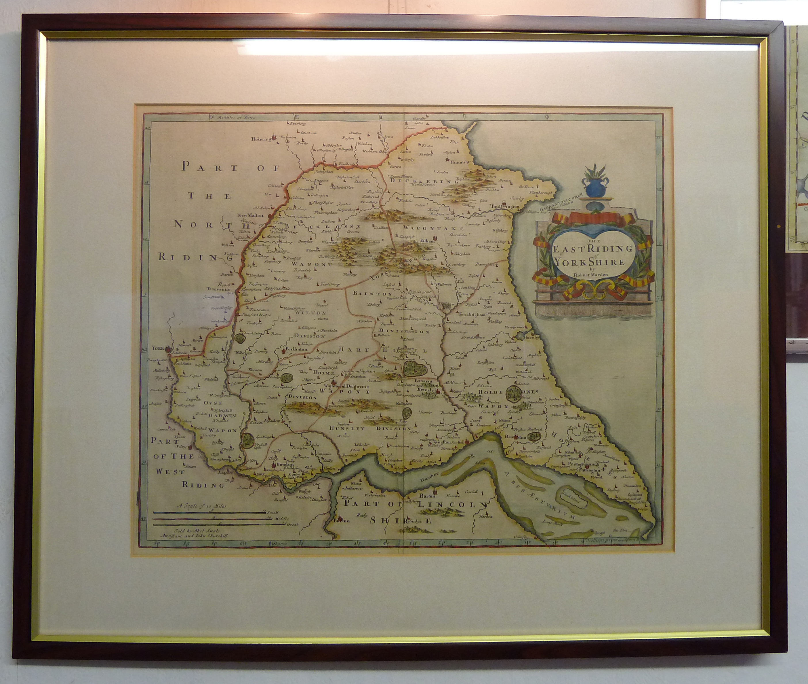Robert Morden Map of East Riding Yorkshire