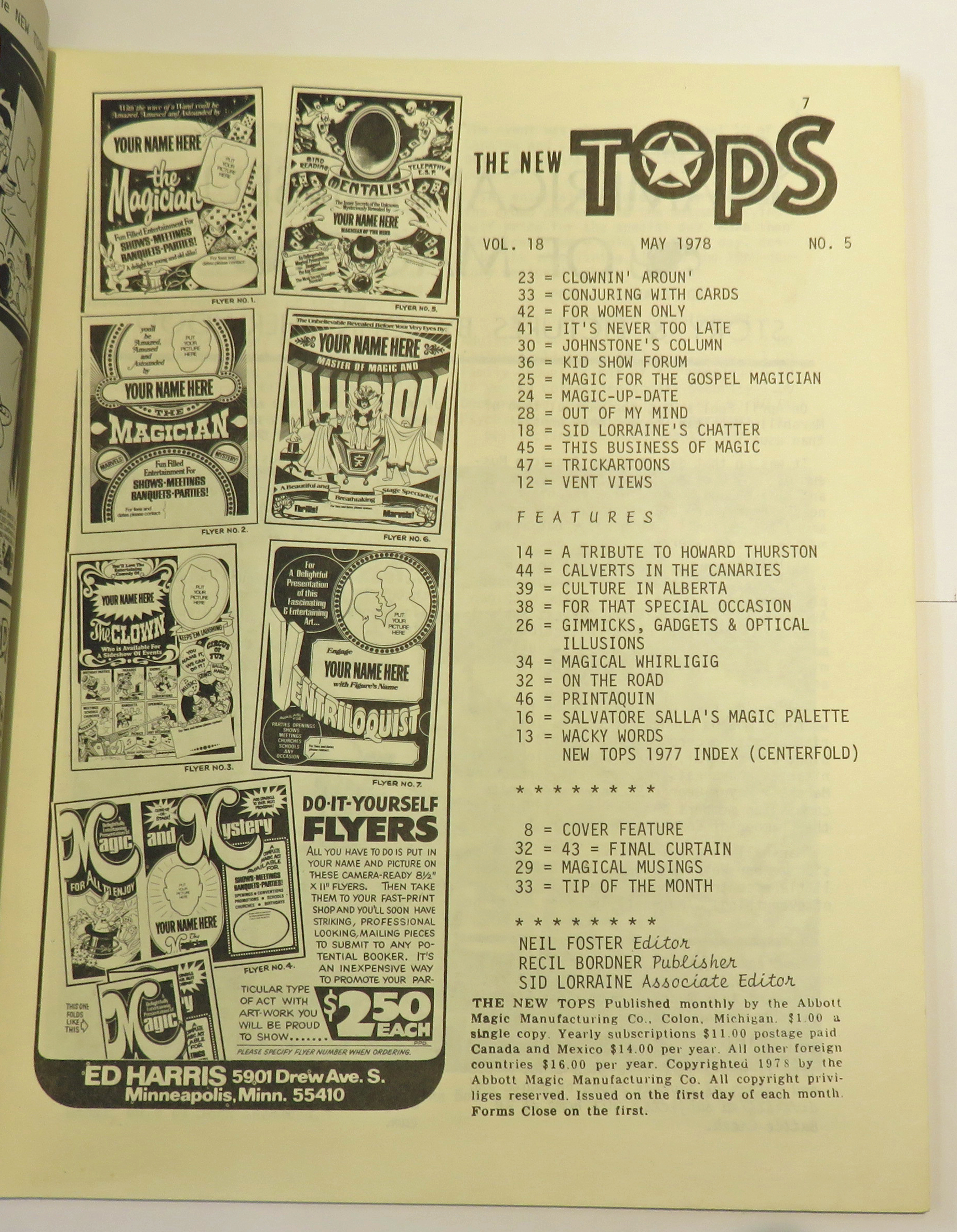 The New Tops Vol 18 May 1978 No.5