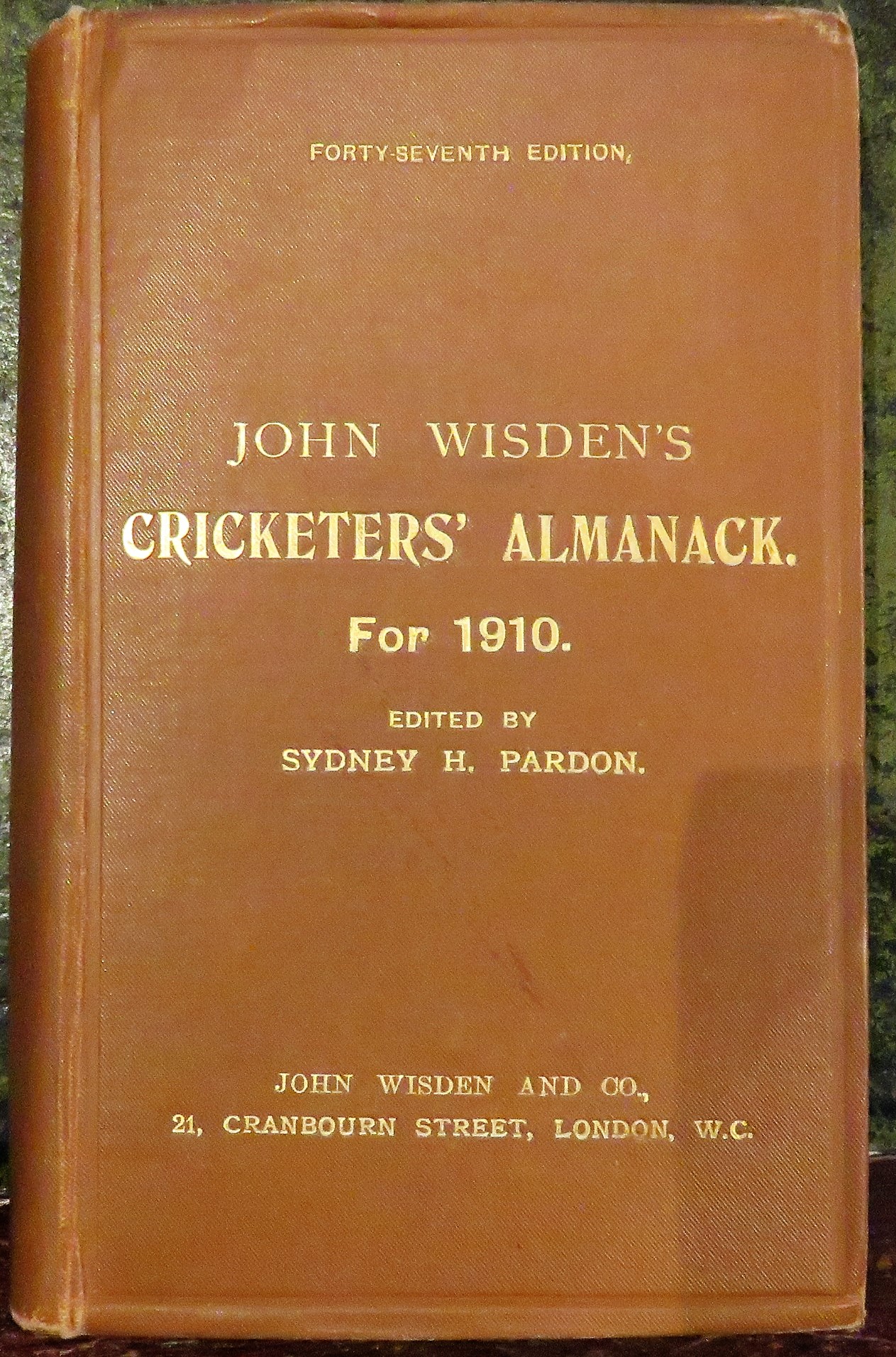 **John Wisden's Cricketers' Almanack For 1910**