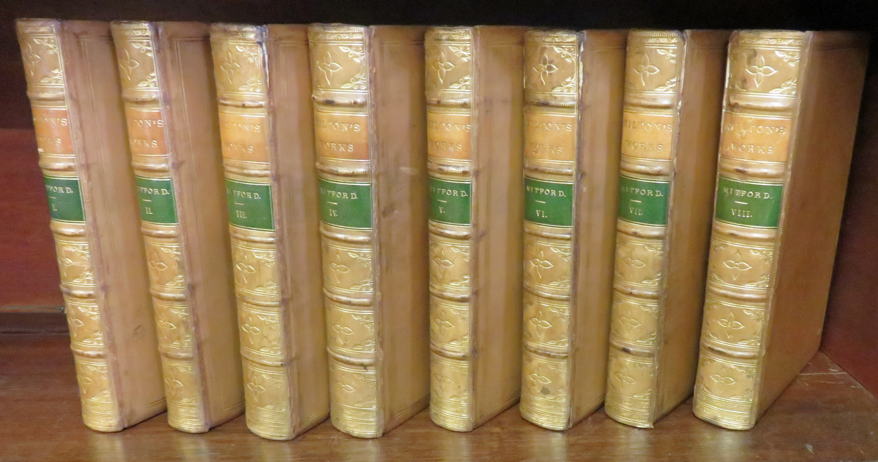 The Works of John Milton in Eight Volumes Complete