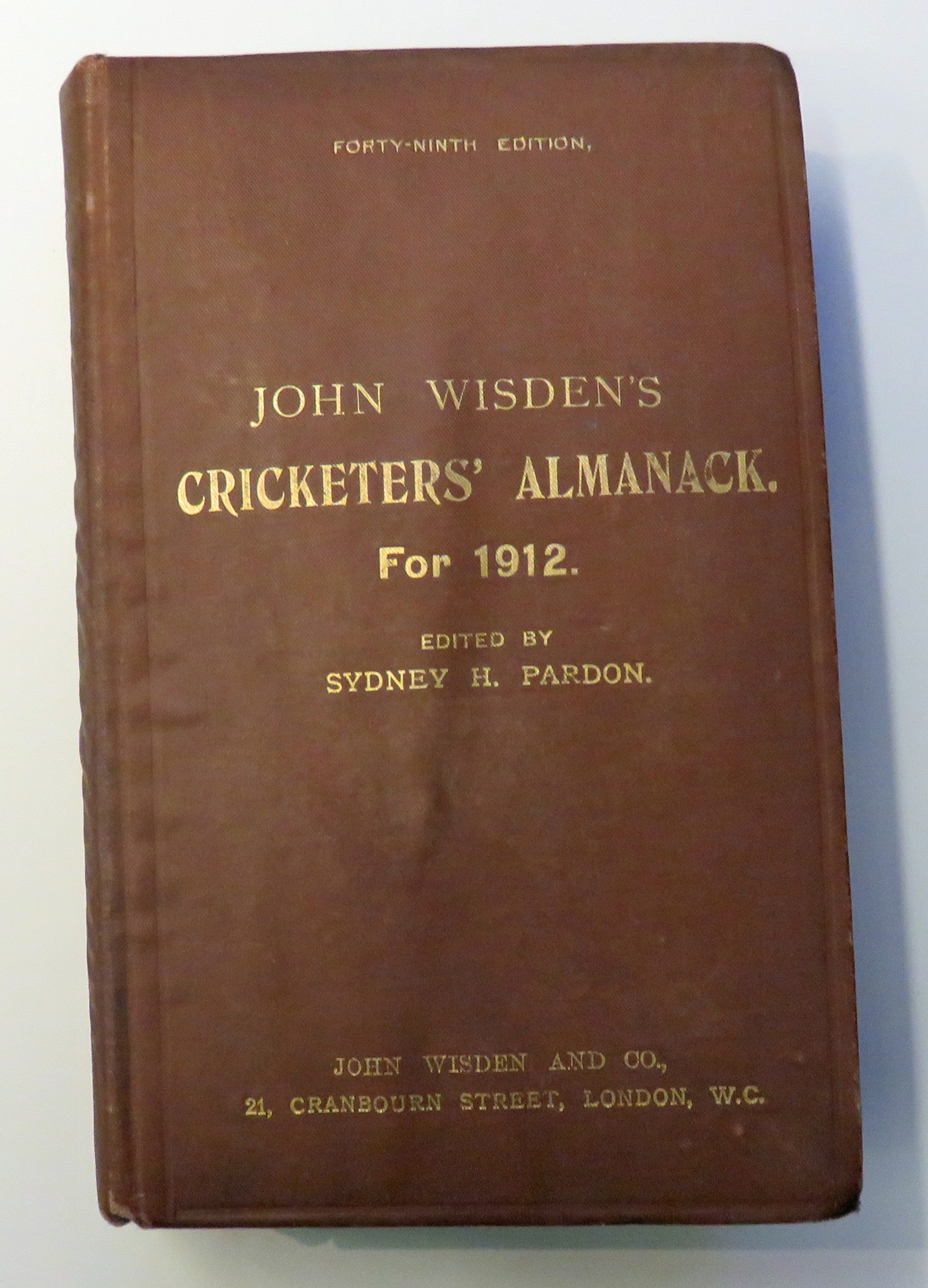 **John Wisden's Cricketers' Almanack For 1912