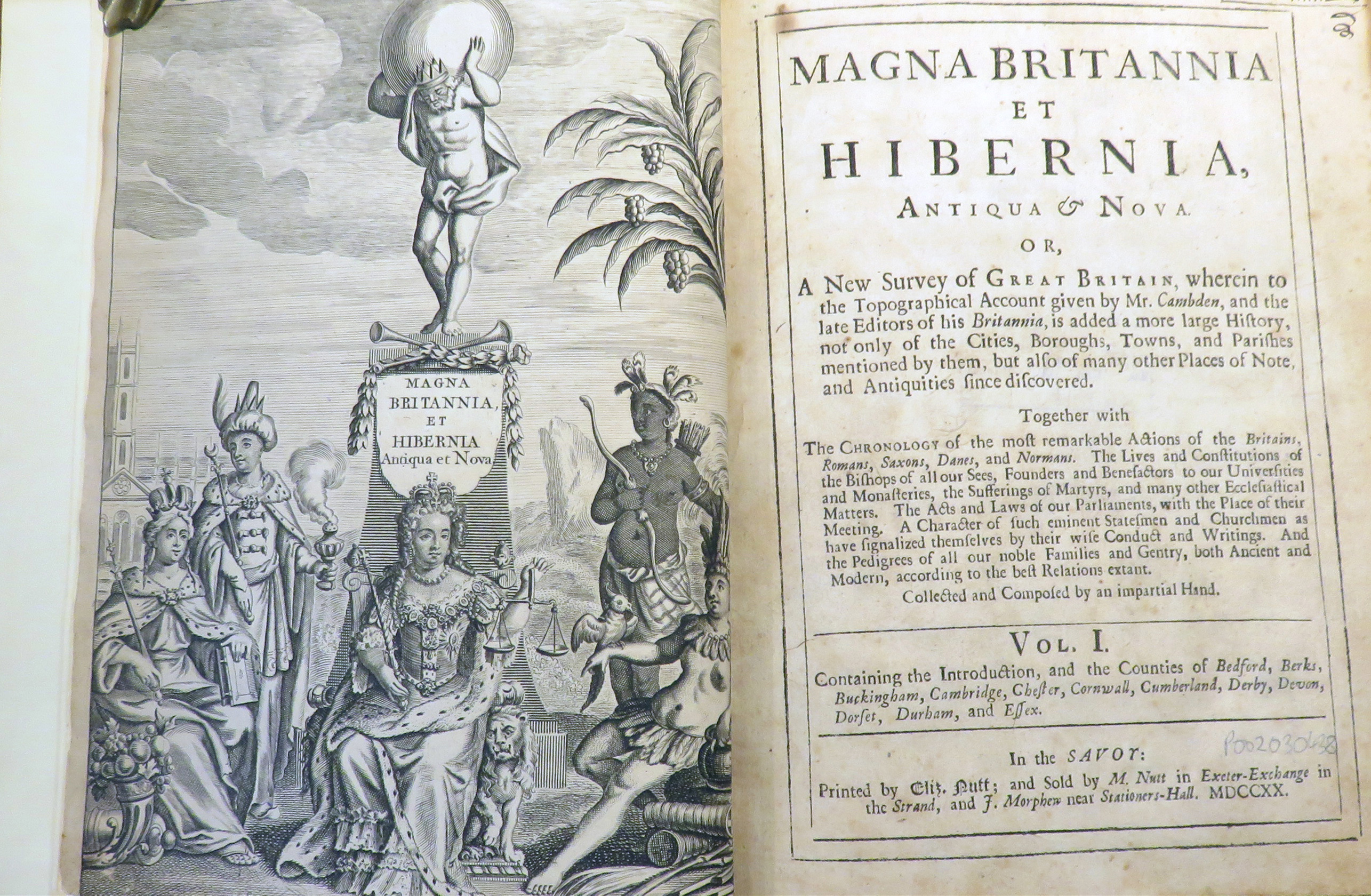 Magna Britannia Et Hibernia Antiqua & Nova or A New Survey of Great Britain wherein to the Topographical Account given by Mr Cambden, and the late Editors of his Britannia. Collected and Composed by an Impartial Hand. six volumes