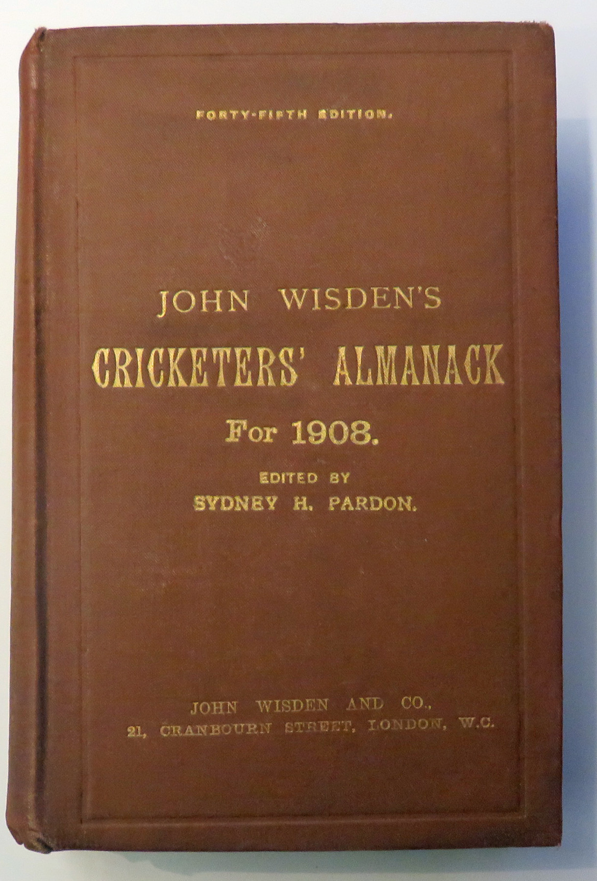 **John Wisden's Cricketers' Almanack For 1908