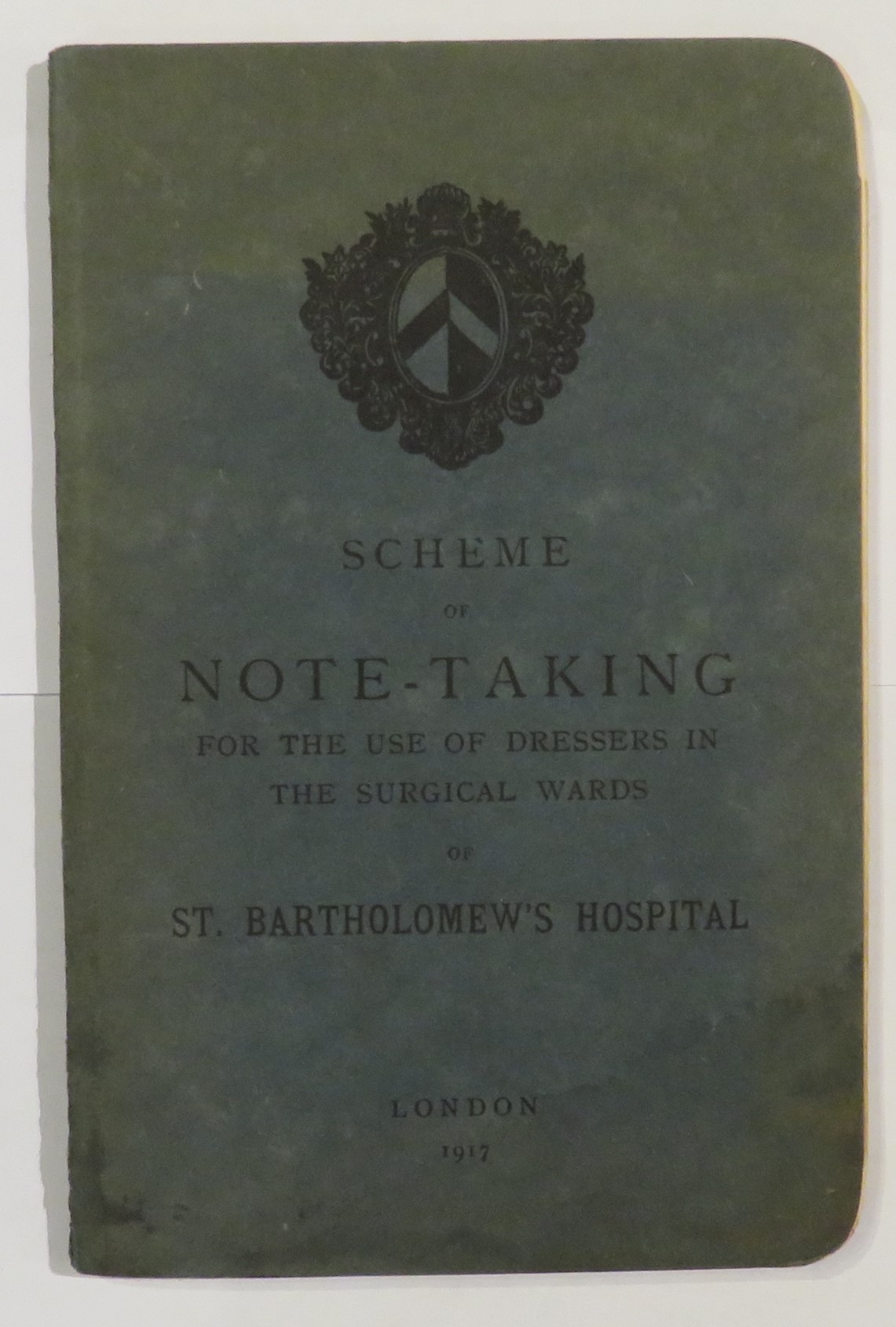 Scheme of Note-Taking for the use of Dressers in Surgical Wards