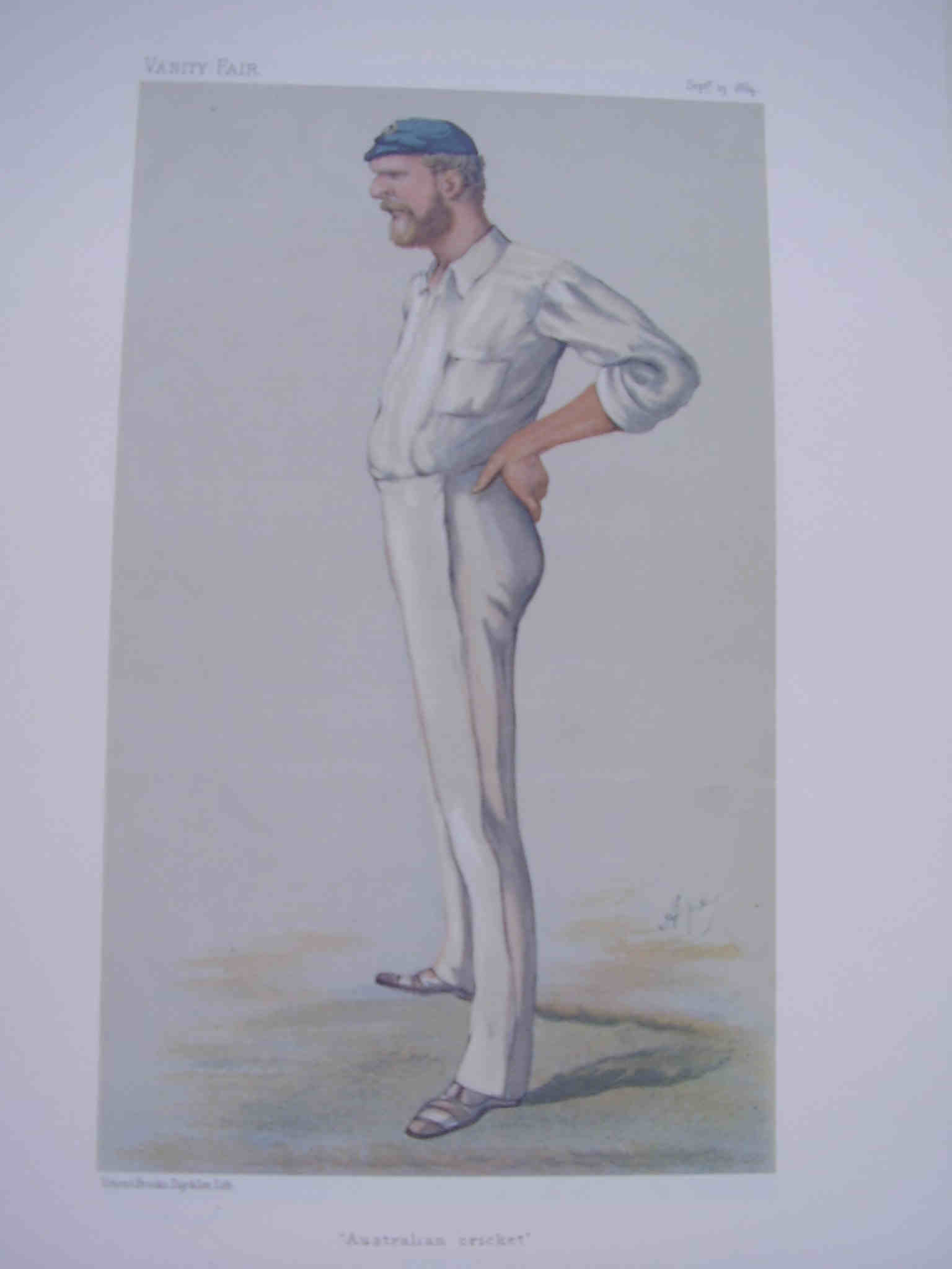 Vanity Fair Cricket Print. George John Bonnor 