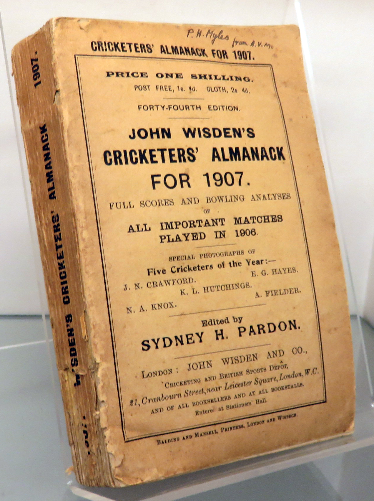 John Wisden's Cricketers' Almanack For 1907