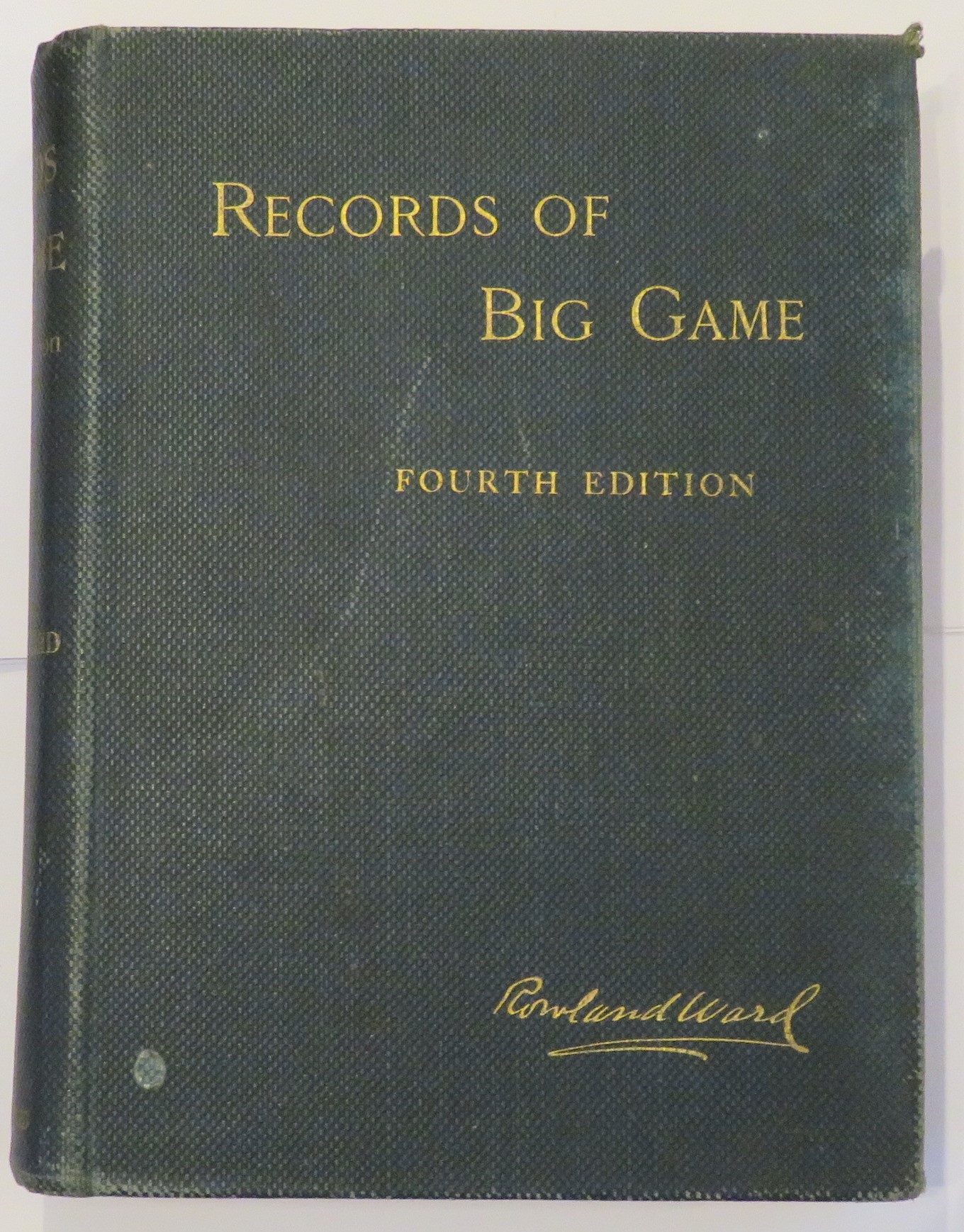 Records of Big Game Fourth Edition