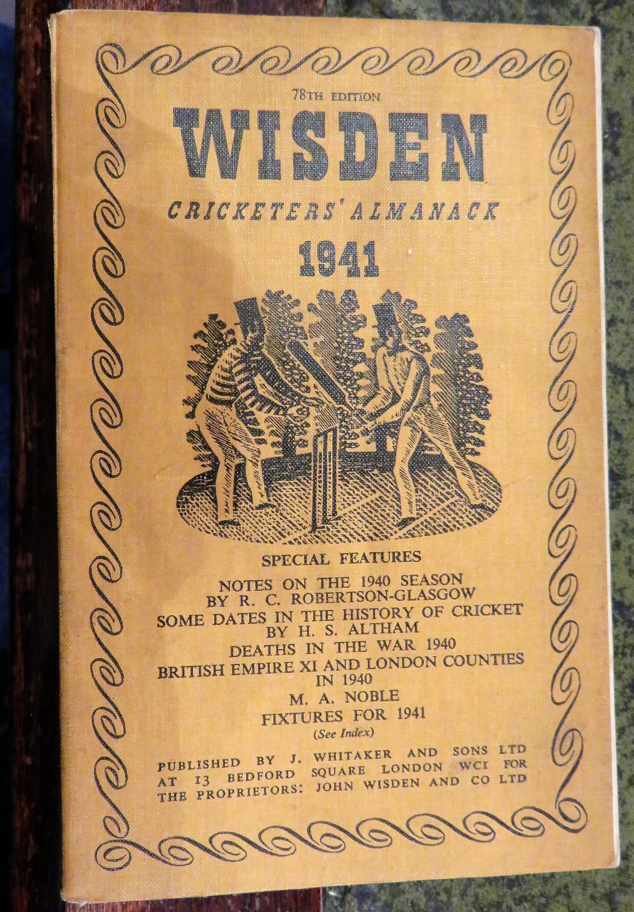 **John Wisden's Cricketers' Almanack For 1941