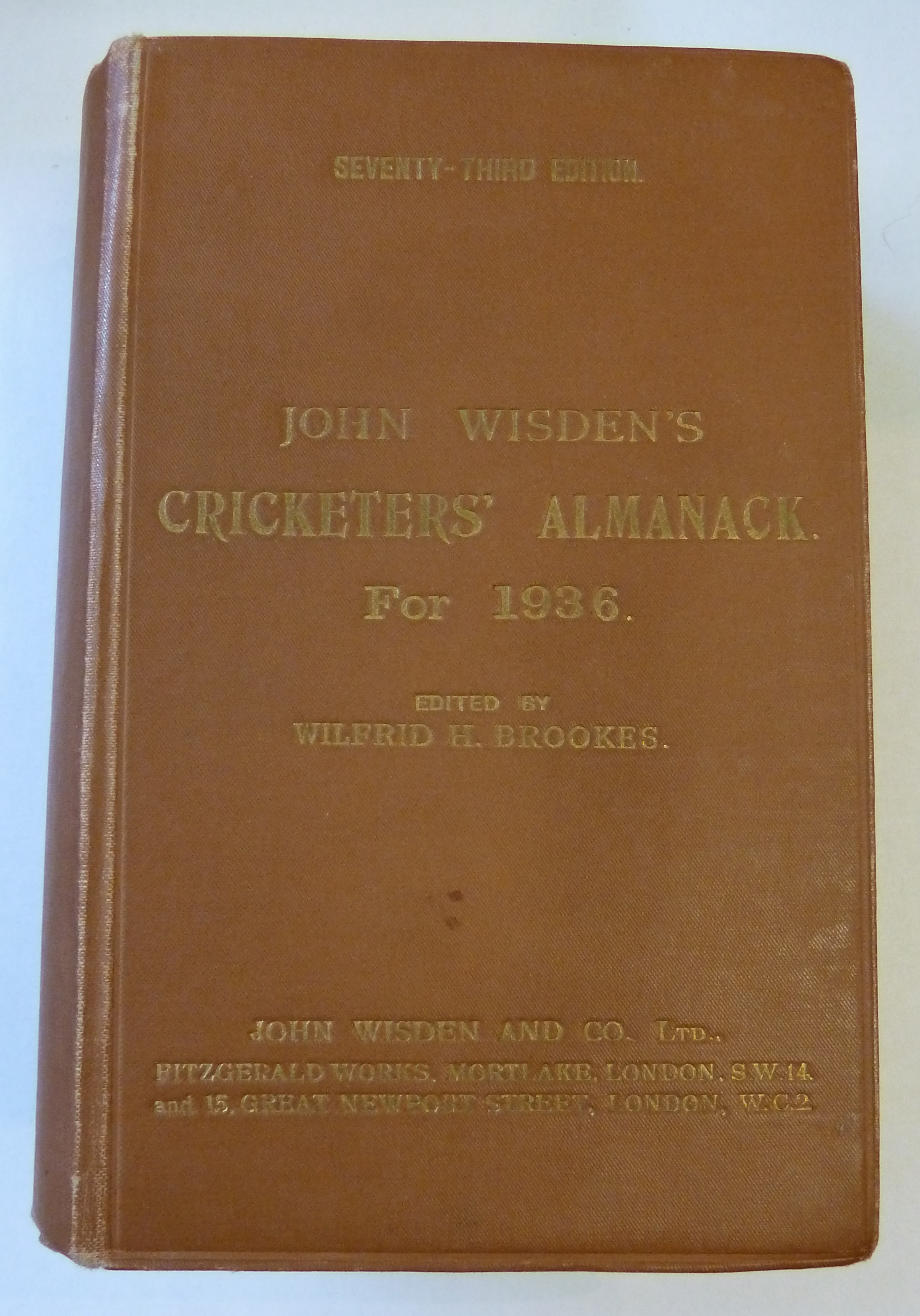 John Wisden's Cricketers' Almanack for 1936 