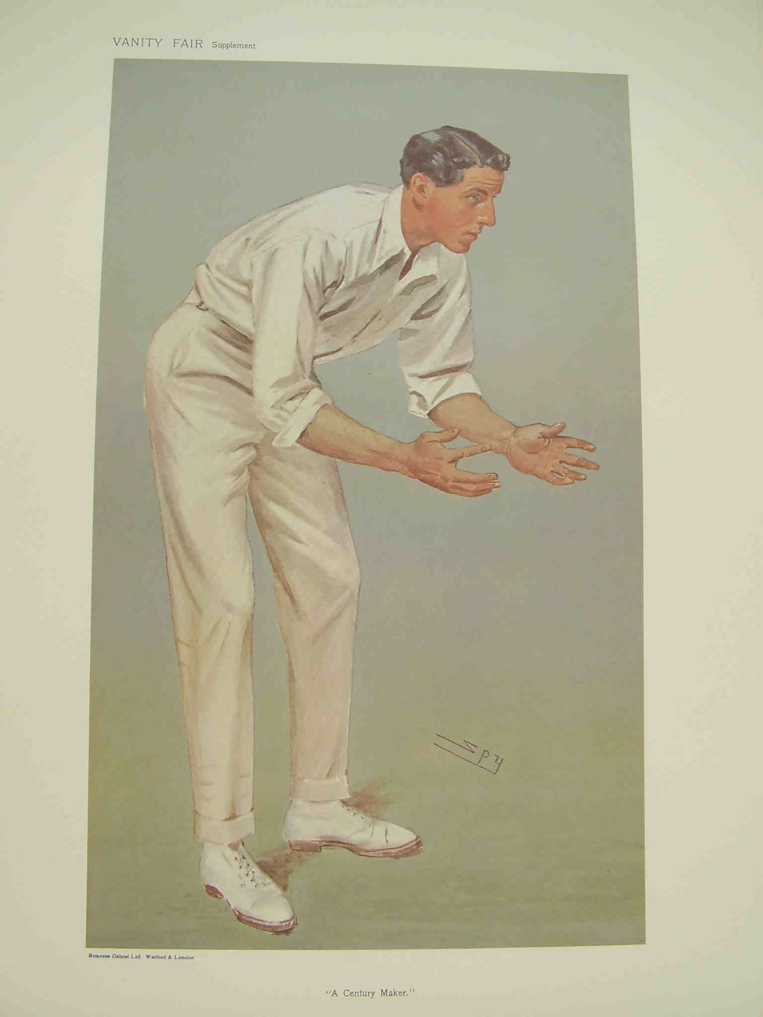 Vanity Fair Cricket Print. K.L. Hutchings 