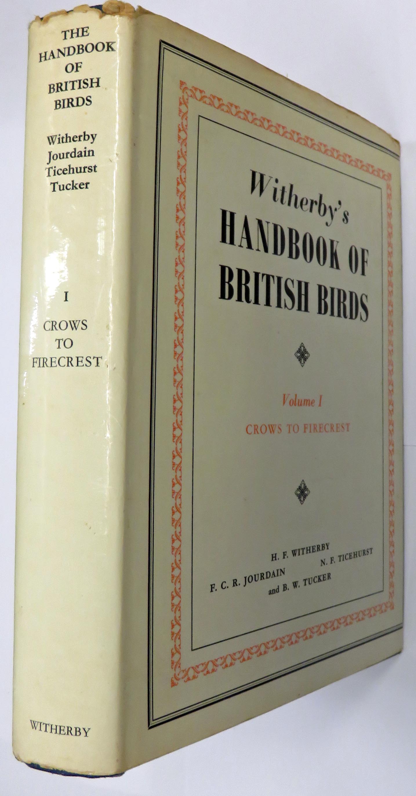 The Handbook Of British Birds Volume I Only Crows To Firecrest 