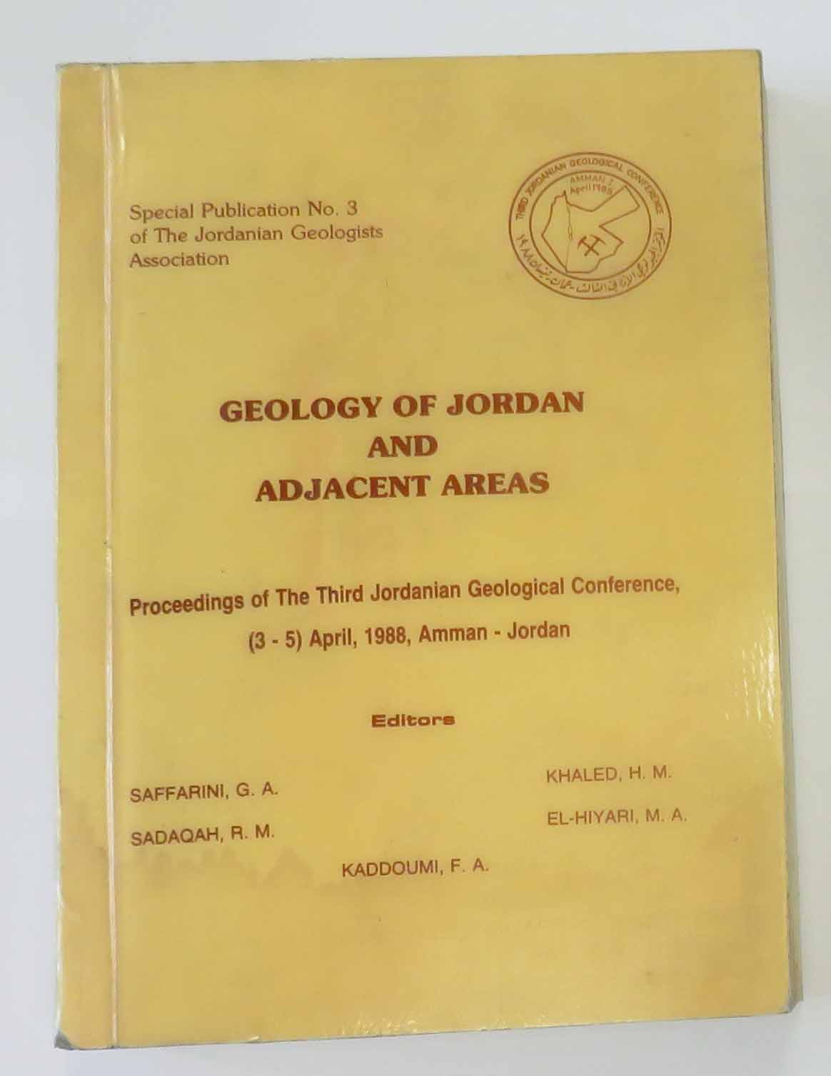 Special Publication No 3 of The Jordanian Geologists Association. Geology Of Jordon And Adjacent Areas 