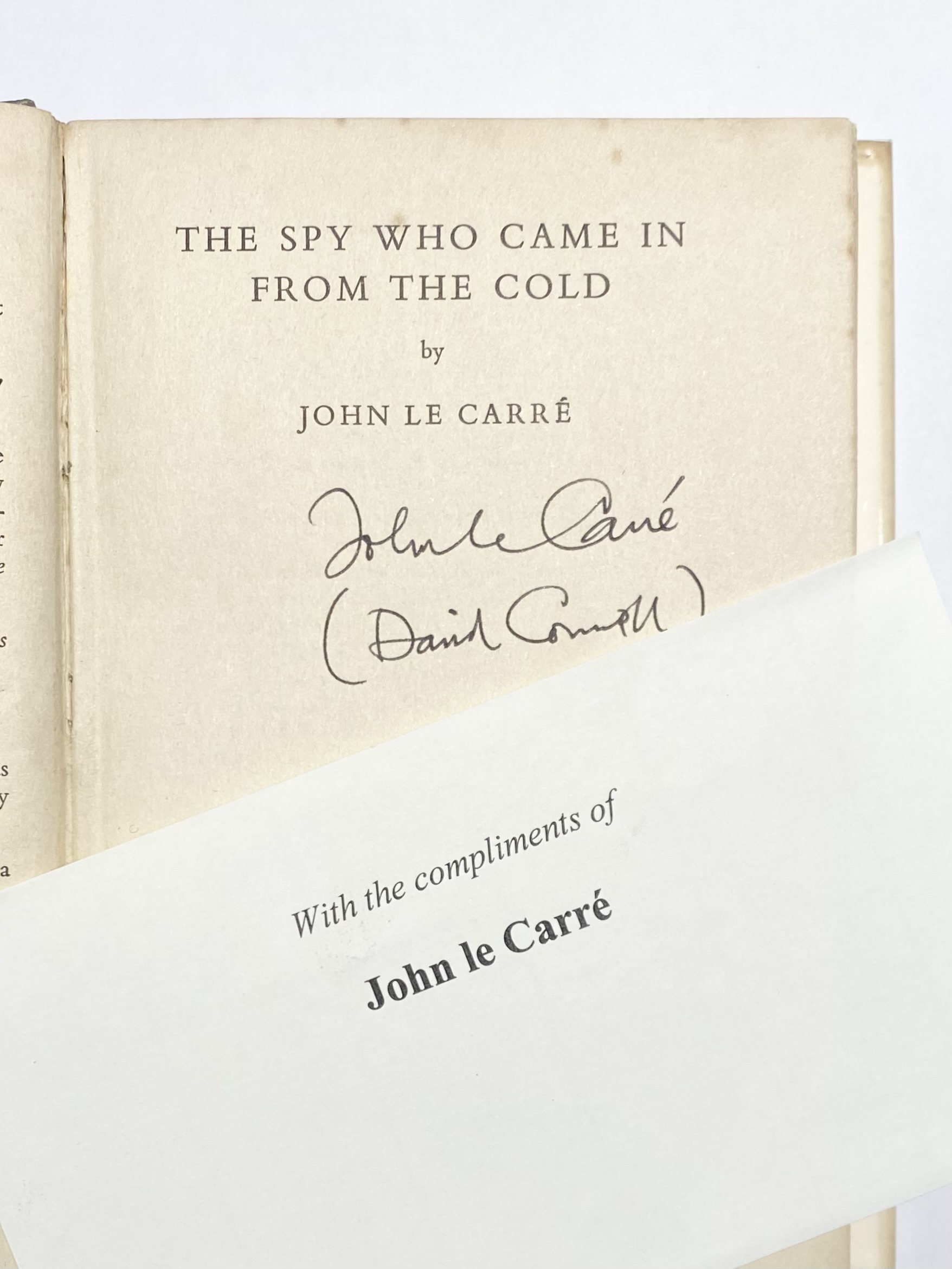 The Spy Who Came In From the Cold - Signed First Edition