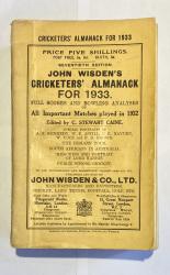John Wisden's Cricketers' Almanack For 1933