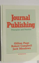 Journal Publishing: Principles and Practice