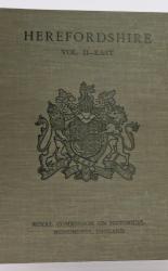 Royal Commission On Historical Monuments England. An Inventory Of The Historical Monuments In Herefordshire Vol. II East
