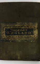 Walker's England Folding Map of England & Wales on Linen Dated 1837