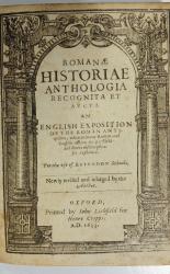 Romanae Historiae Anthologia Recognita et Aucta