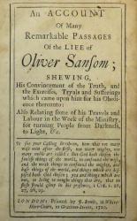 An Account of Many Remarkable Passages of the Life of Oliver Sansom